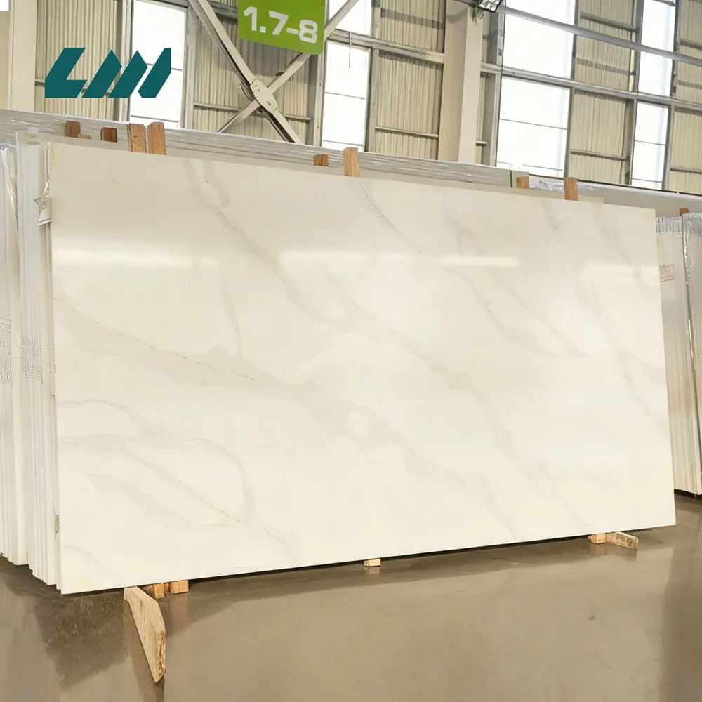 Calacatta Engineered Quartz Slab 3200x1600mm