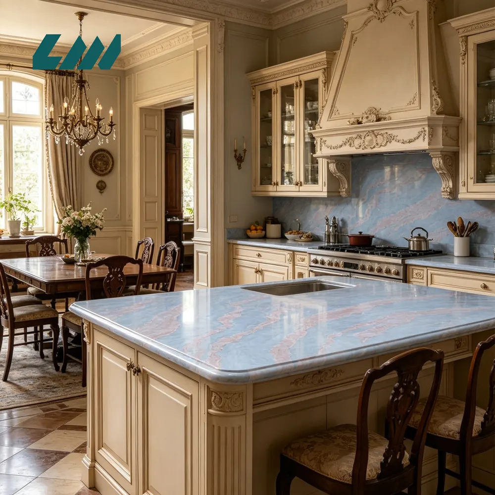 Jade-Look Polished Engineered Quartz Slab 3200x1600mm