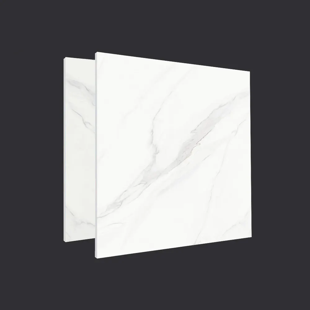 Stone-Look Polished Porcelain Floor Tile 600x600mm