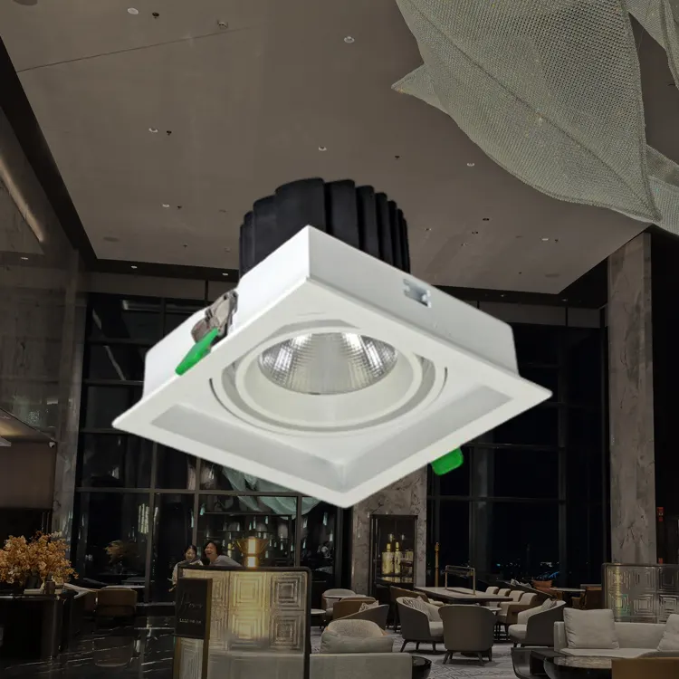 Rotatable Recessed Square LED Grille Spotlight