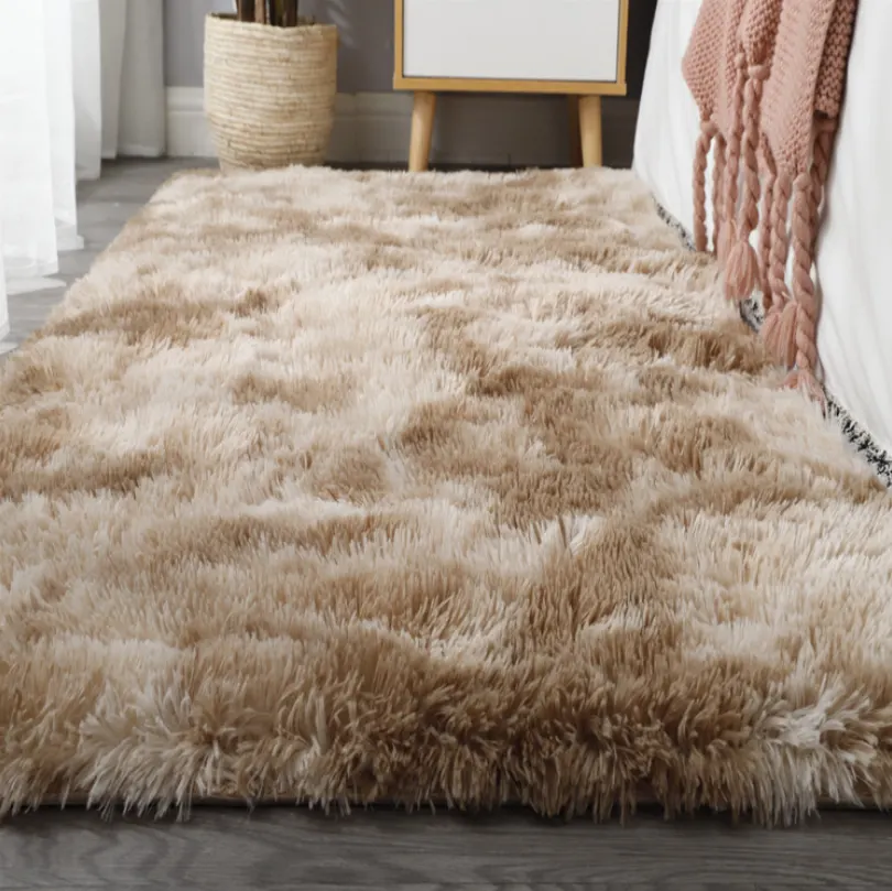 Polyester Area Rug 30-50mm Thick With Latex Backing