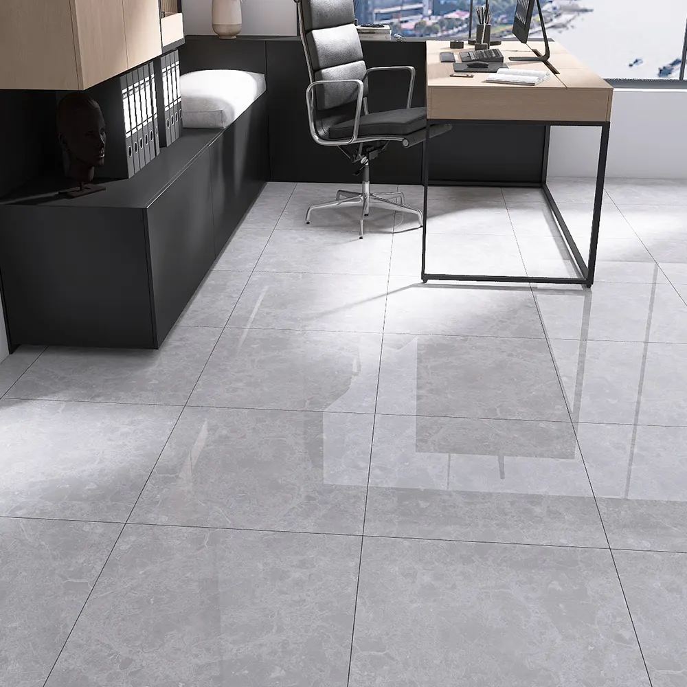 Stone-Look Polished Porcelain Wall And Floor Tile 600x600mm