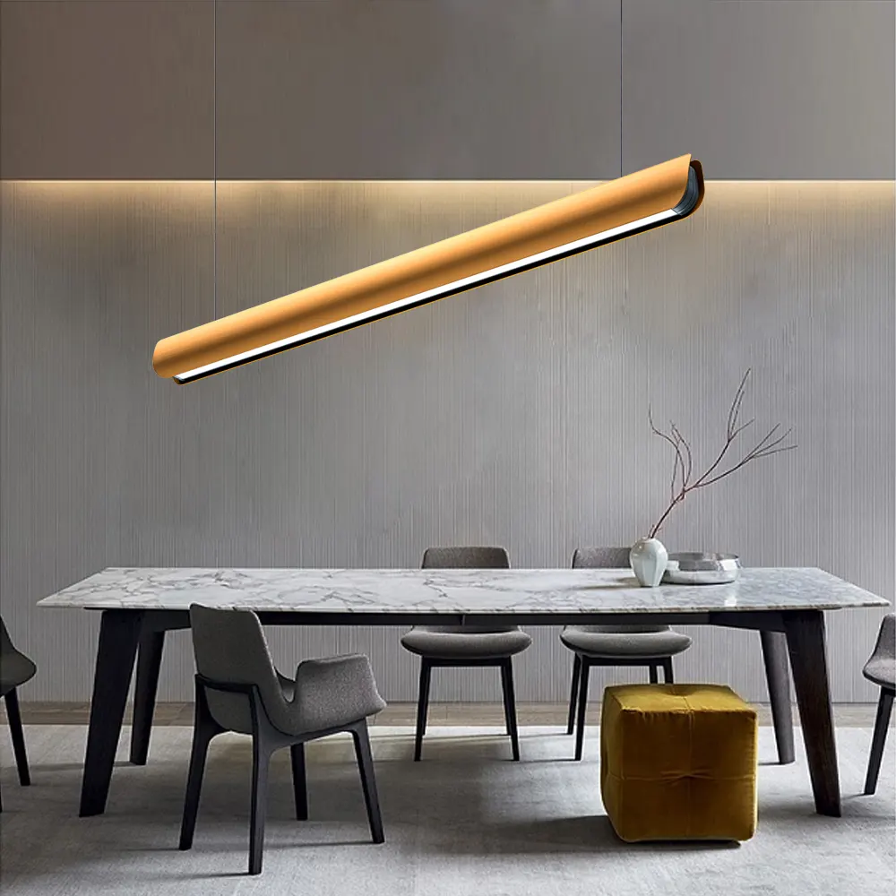Slim Recessed Aluminum Linear LED Pendant Light 55x83x1200mm 36/48W
