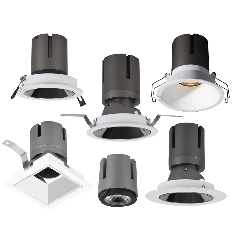Adjustable Dimmable Recessed Round LED Downlight 9-20W