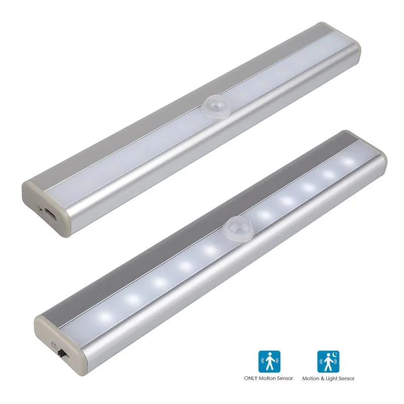 Motion-Sensor Aluminum LED Cabinet Light