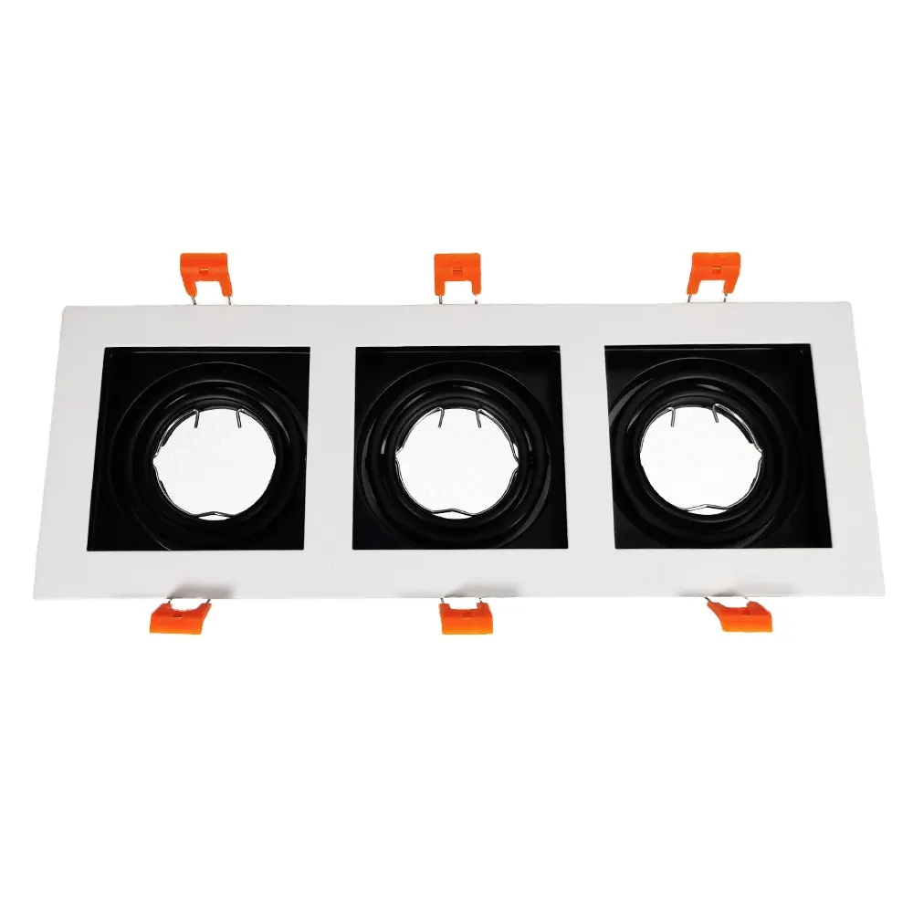 Anti-Glare Recessed Aluminum LED Downlight Black 3-15W