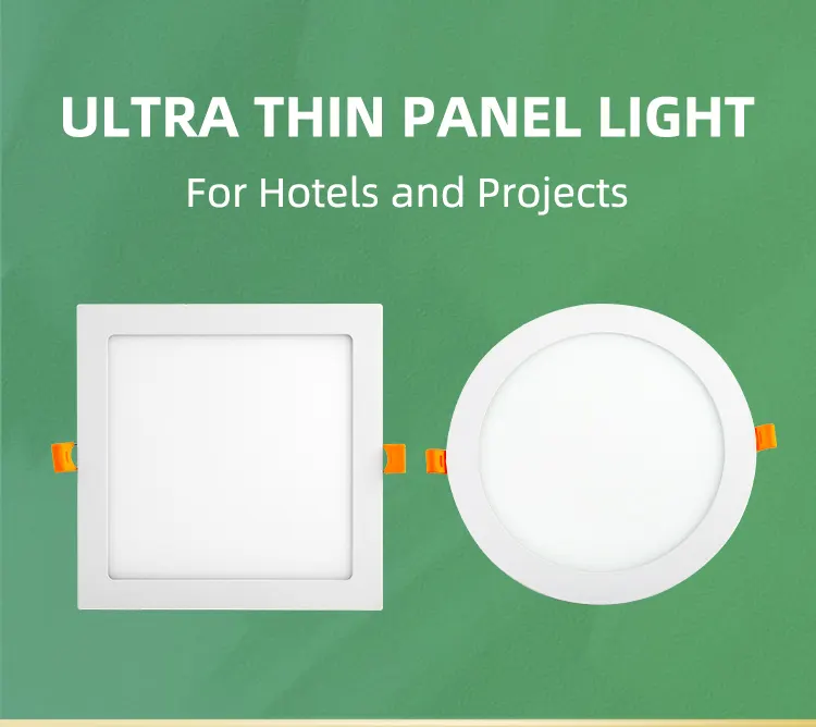 Slim Recessed Aluminum LED Panel Light 3000K/4000K/6500K