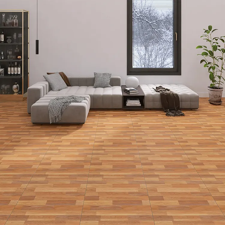 Wood-Look Porcelain Floor Tile 600x600mm