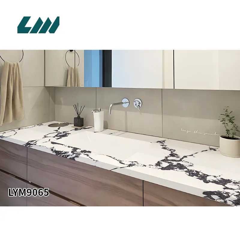 White Engineered Quartz Slab 3200x1600mm