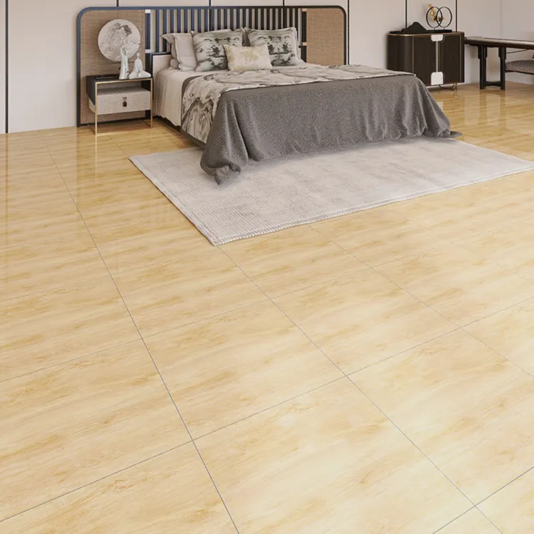 Wood-Look Polished Porcelain Wall And Floor Tile 600x600mm