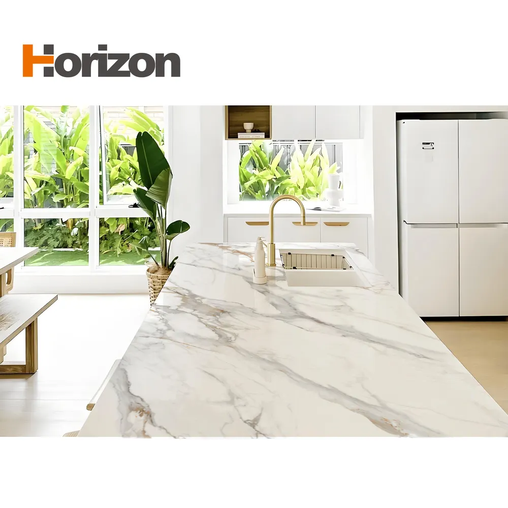 3D-Printed White Engineered Quartz Slab For Countertops