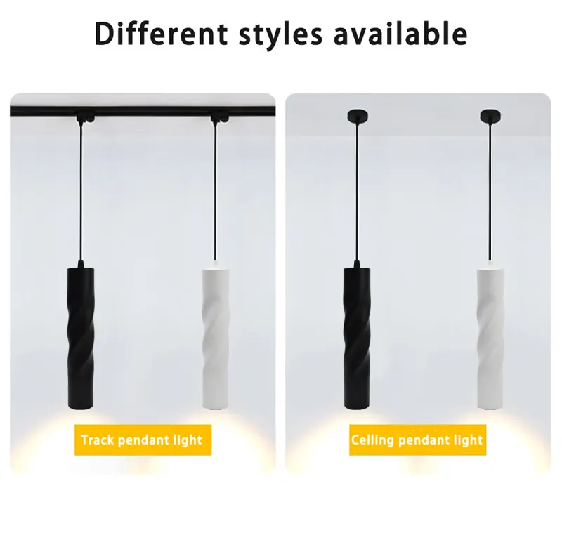 Aluminum LED Pendant Light 50x300mm 7-20W