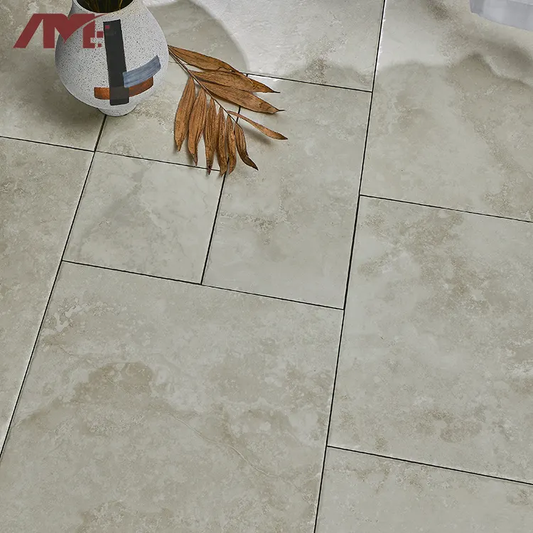Non-Slip Gray Glazed Porcelain Wall And Floor Tile 400x601.5mm
