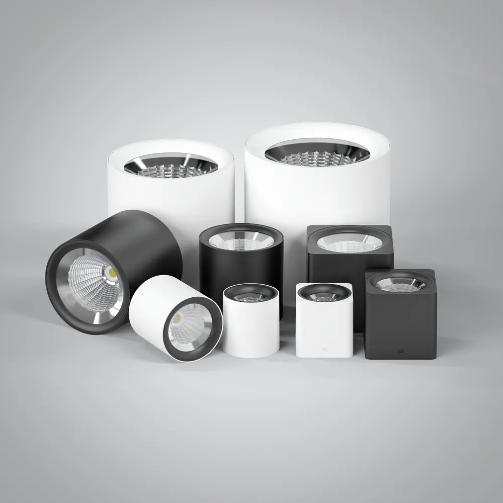 Surface-Mounted Round Aluminum LED Downlight 10-50W