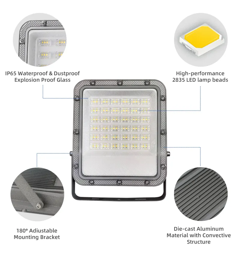 Aluminum LED Floodlight 200-600W 100-277V