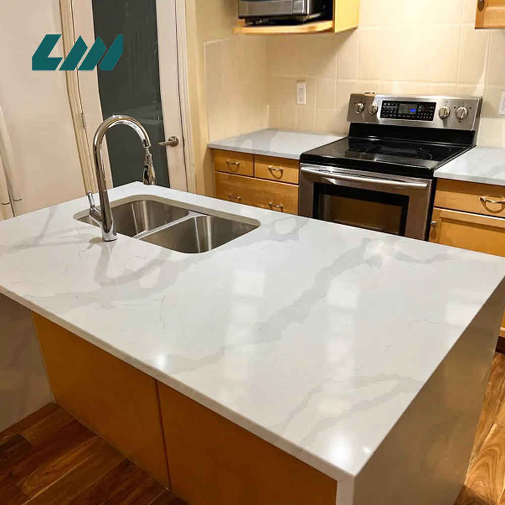 Calacatta Engineered Quartz Slab 3200x1600mm