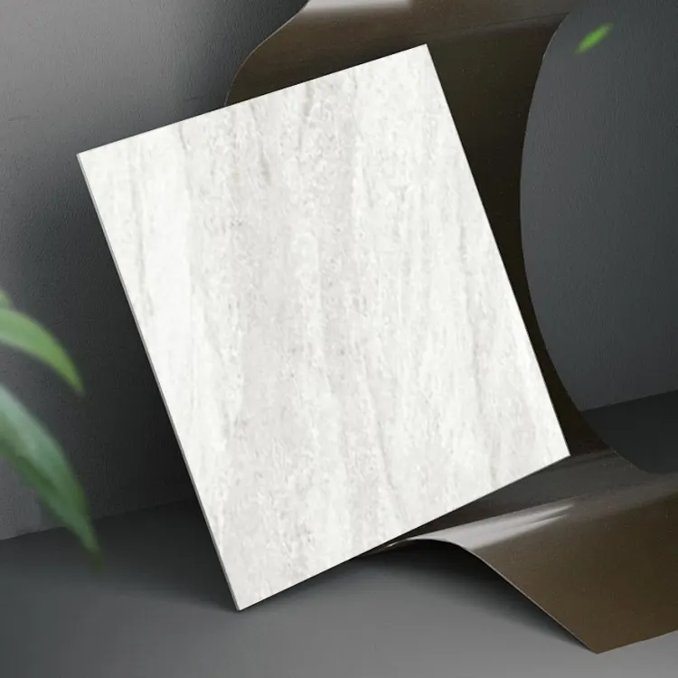 Non-Slip Stone-Look Gray Matte Porcelain Floor Tile 600x600mm