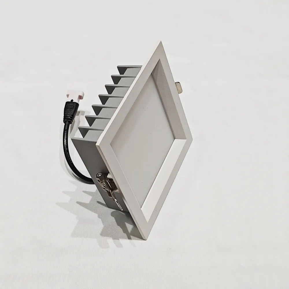 Dimmable Recessed Square LED Downlight Black/White 9-12/45W