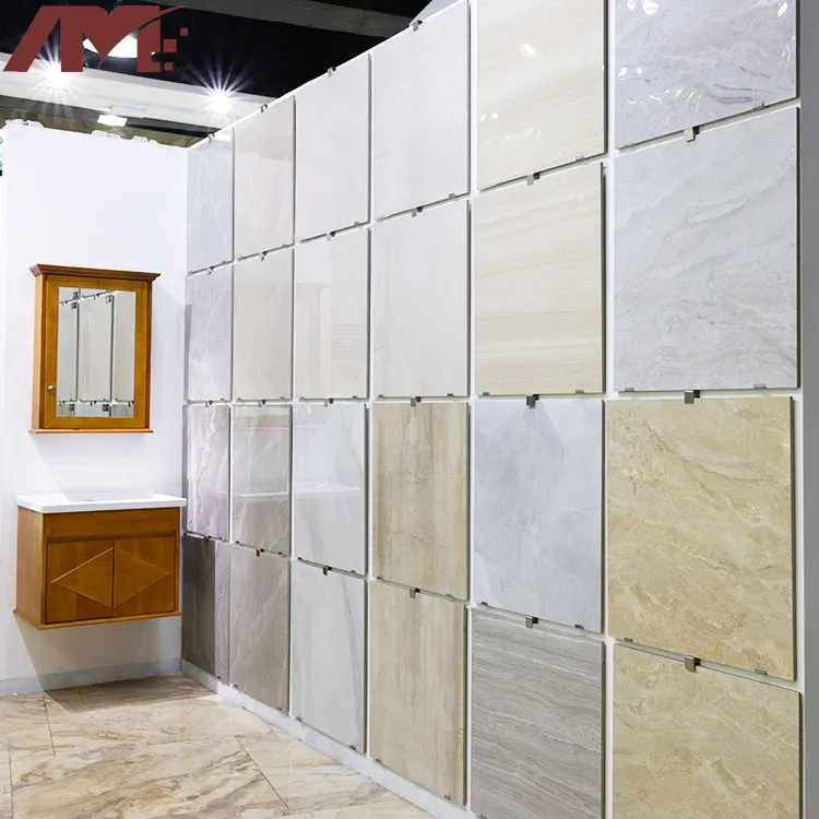 Stone-Look Beige Polished Porcelain Floor Tile 600x600mm