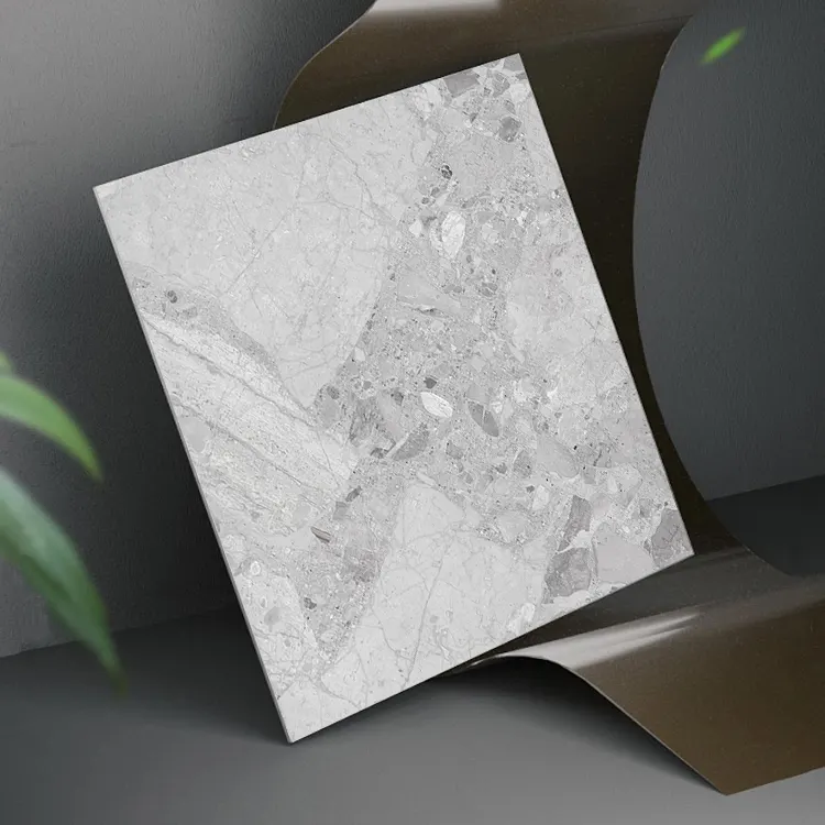 Non-Slip Concrete-Look Gray Porcelain Outdoor Tile 600x600mm