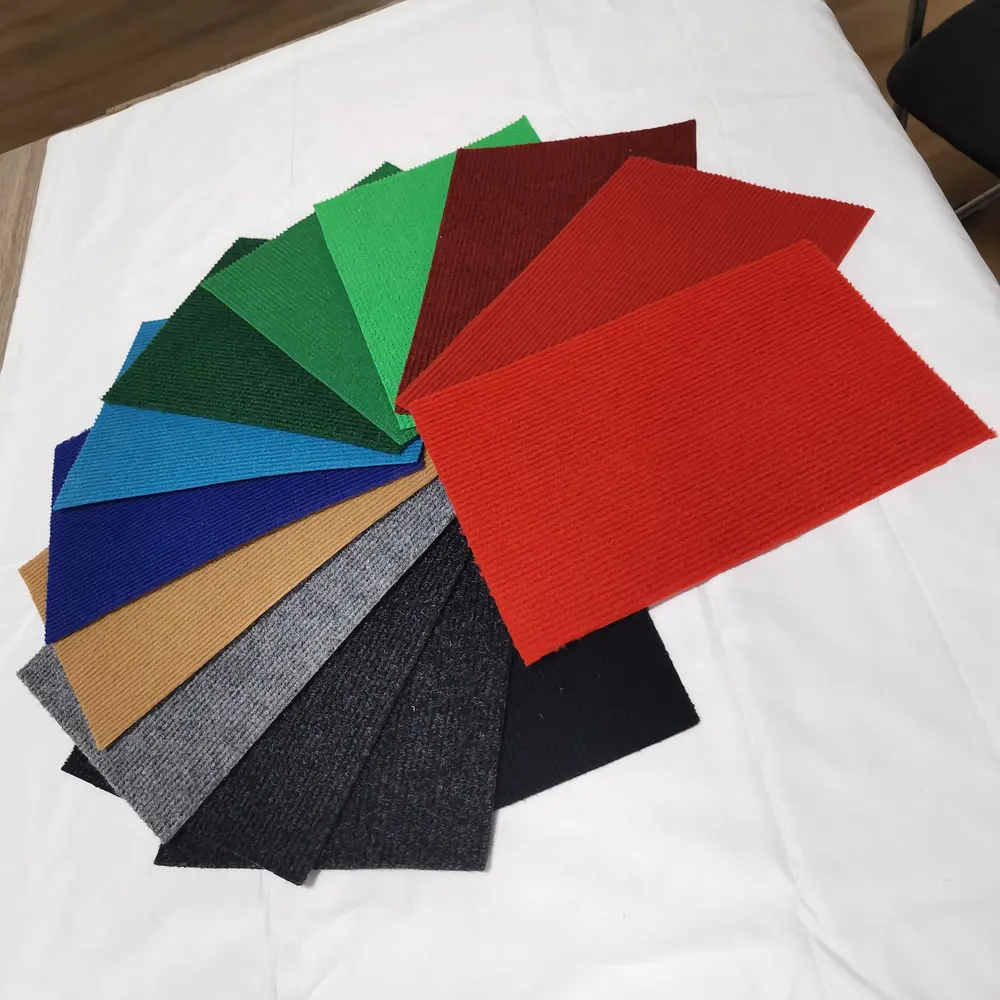 Nonwoven Needle-Punched Ribbed Polyester Floor Carpet 2-6mm Thick