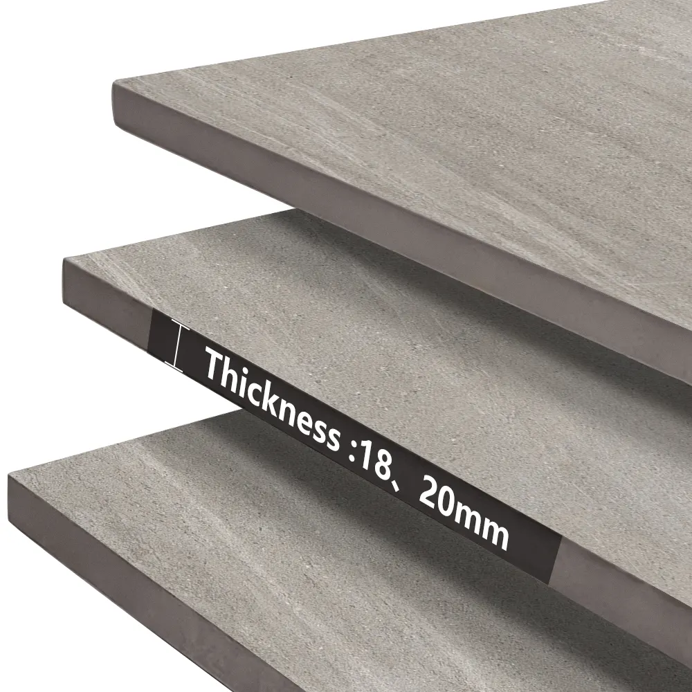Non-Slip Stone-Look Porcelain Outdoor Tile 600x1200mm 18mm Thick