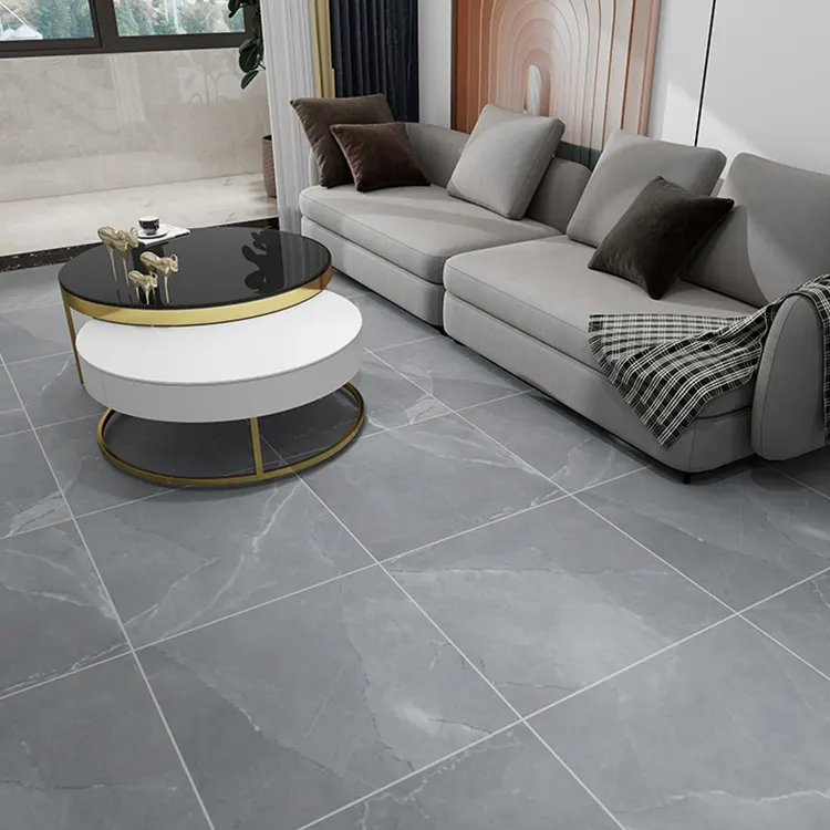 Non-Slip Stone-Look Porcelain Floor Tile 600x600mm