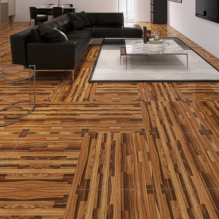 Wood-Look Porcelain Floor Tile 600x600mm