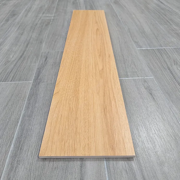 Non-Slip Wood-Look Ceramic Floor Tile 150x800mm