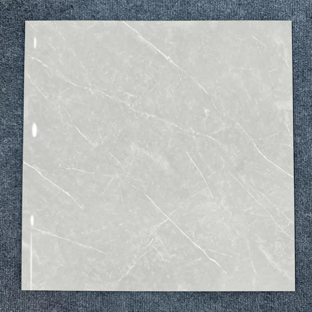 Marble-Look Polished Porcelain Floor Tile 600x600mm