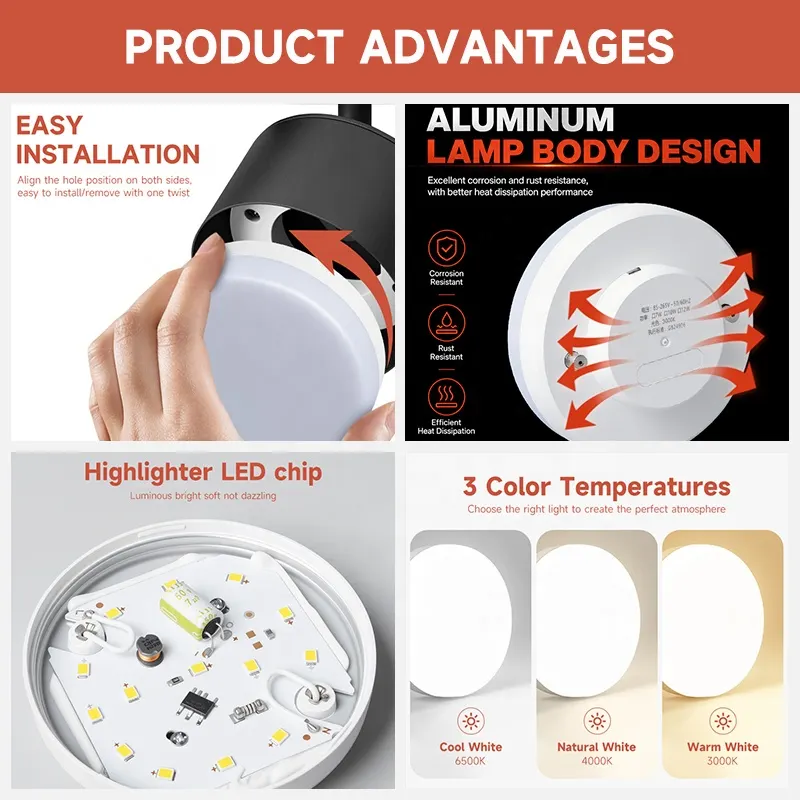Aluminum LED GX53 Lamp Cup Bulb 10W
