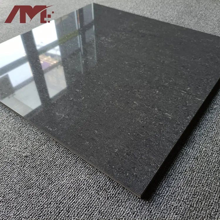 Granite-Look Gray Polished Porcelain Floor Tile 600x600mm