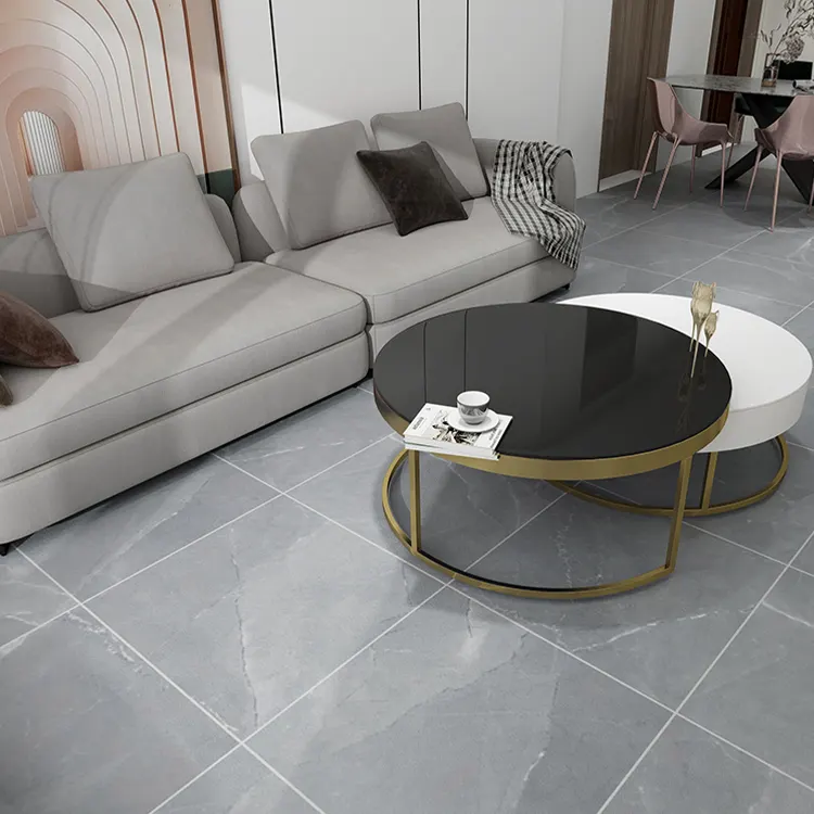 Non-Slip Stone-Look Porcelain Floor Tile 600x600mm