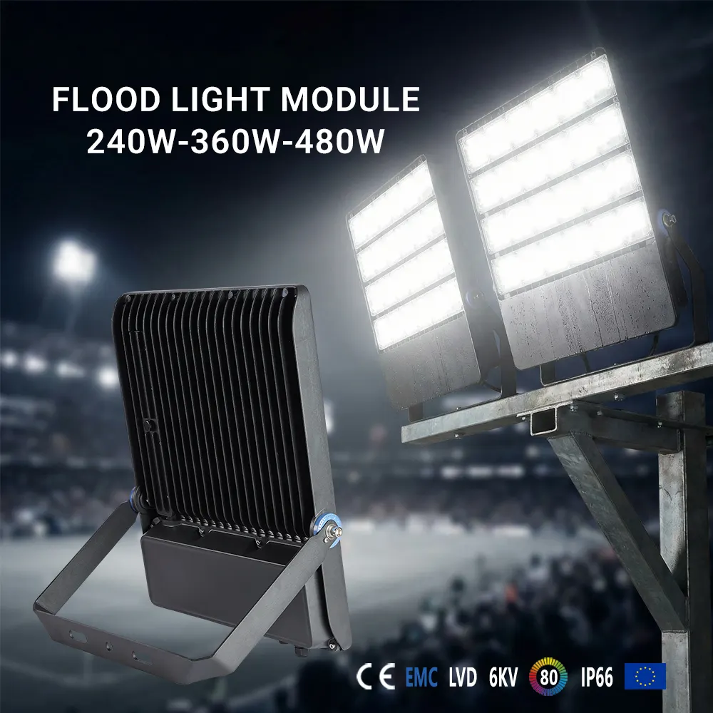 Aluminum LED Floodlight 240-500W 3CCT Selectable