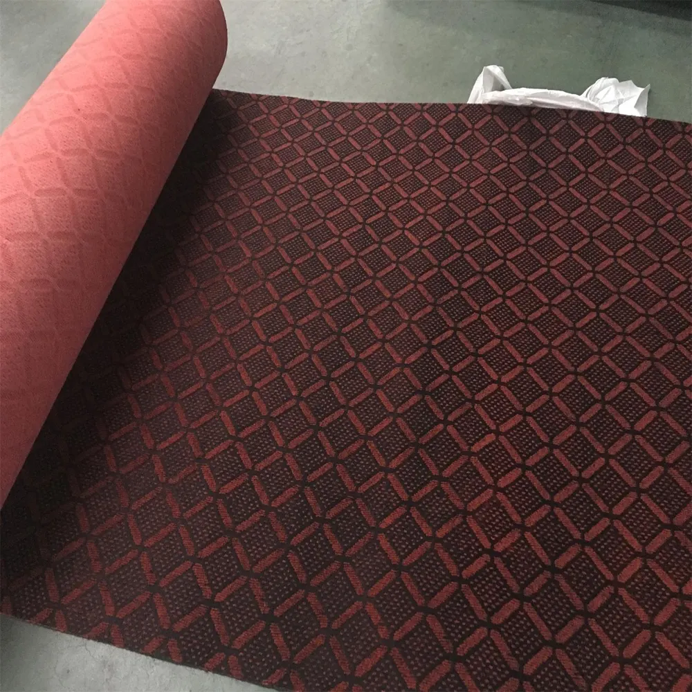 Jacquard Polyester Area Rug With Latex Backing