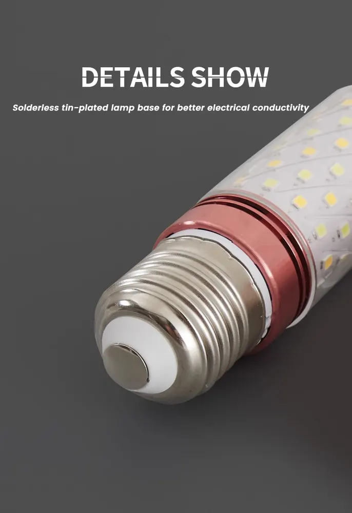 Aluminum LED Light Bulb 12-24W E14/E27 Base 3CCT Selectable