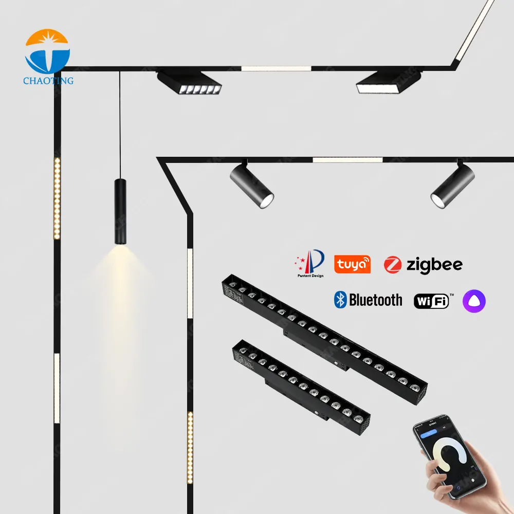 Recessed Aluminum Magnetic LED Track Spotlight 6-40W product sample