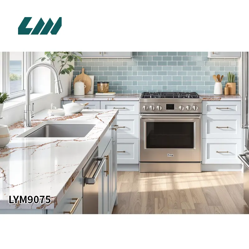 White Engineered Quartz Slab 3200x1600mm