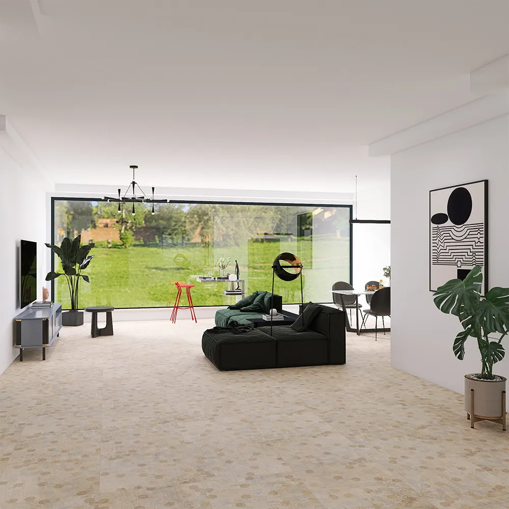 Non-Slip Wood-Look Porcelain Wall And Floor Tile 600x600mm