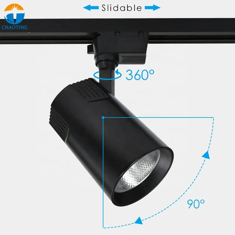 Dimmable Aluminum LED Track Spotlight 12-40W