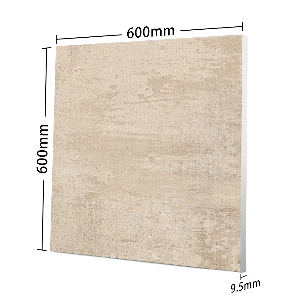 Wood-Look Polished Porcelain Exterior Wall Tile 60x60cm