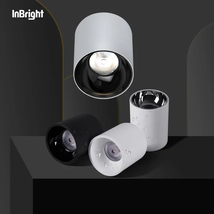 Surface-Mounted Aluminum COB LED Downlight 15W IP65