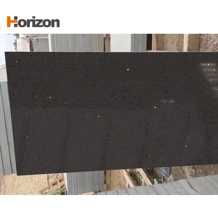 Calacatta Black Polished Engineered Quartz Slab 3200x1600mm
