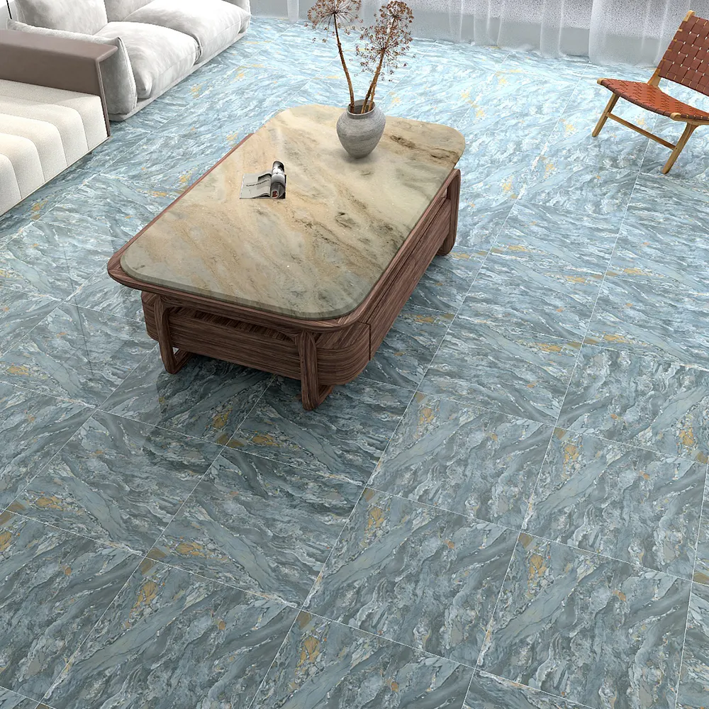 Non-Slip Stone-Look Polished Porcelain Wall And Floor Tile 600x600mm