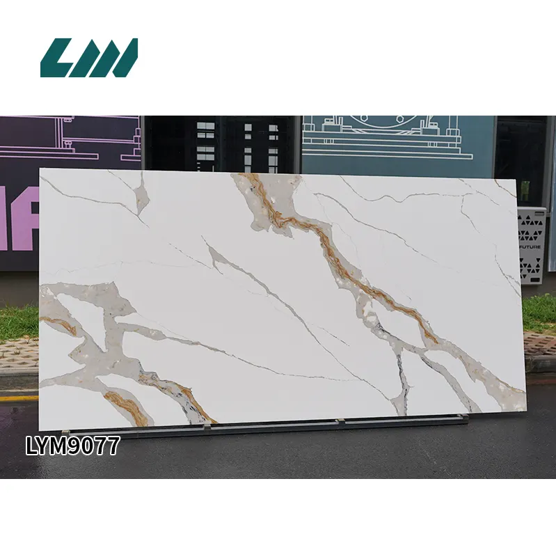 Polished Engineered Quartz Slab 3200x1600mm