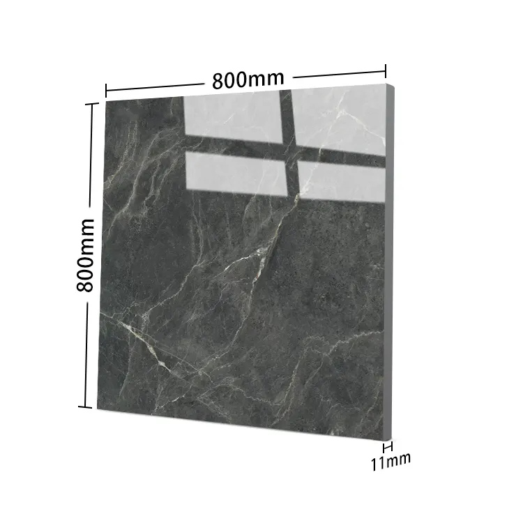 Stone-Look Glazed Porcelain Wall And Floor Tile 800x800mm