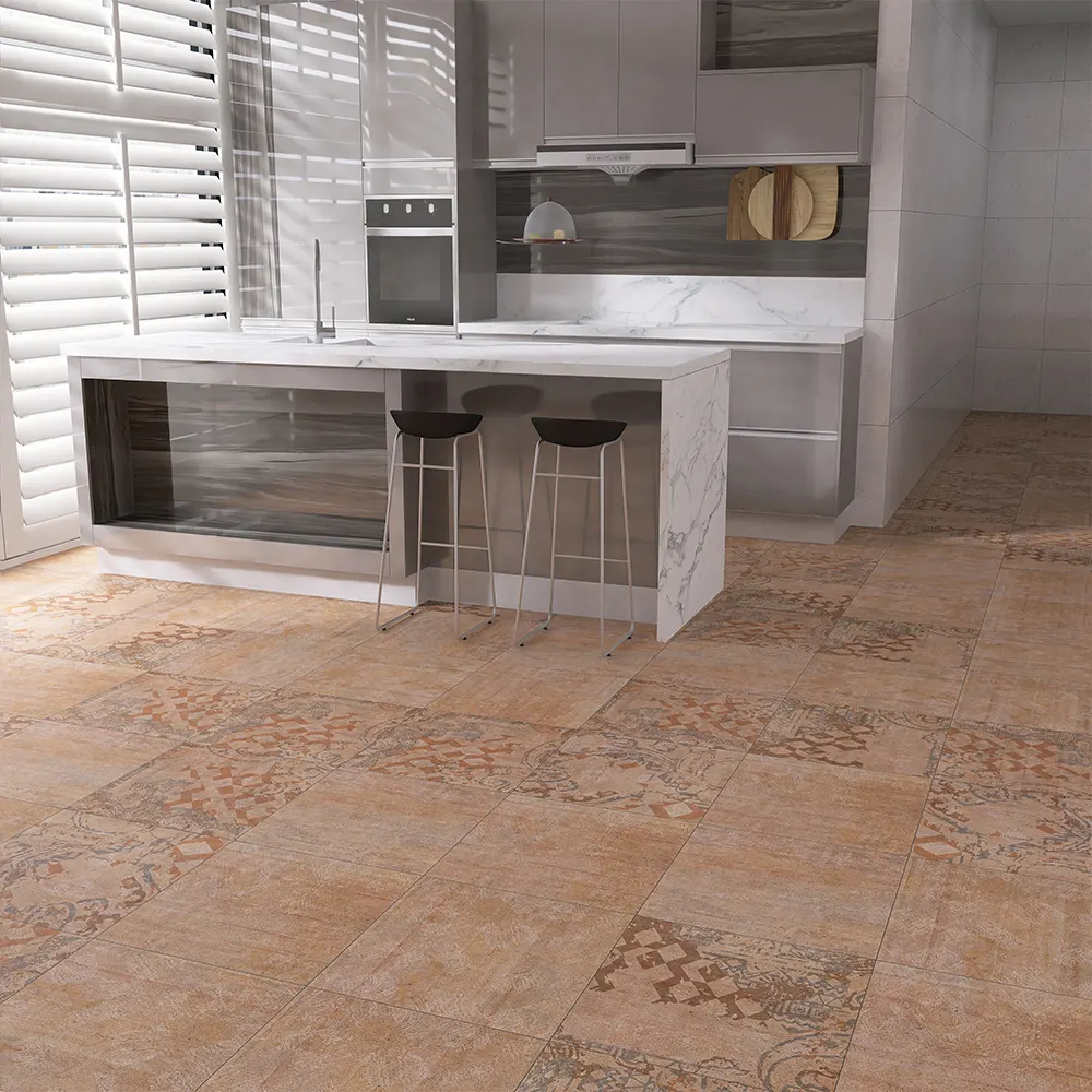 Wood-Look Porcelain Wall And Floor Tile 600x600mm