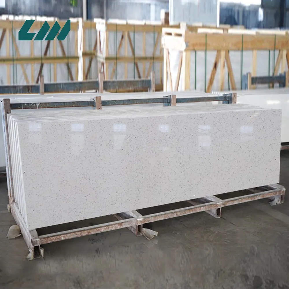 Carrara White Engineered Quartz Slab 3200x1600mm