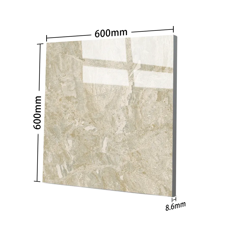 Stone-Look Porcelain Wall And Floor Tile 600x600mm