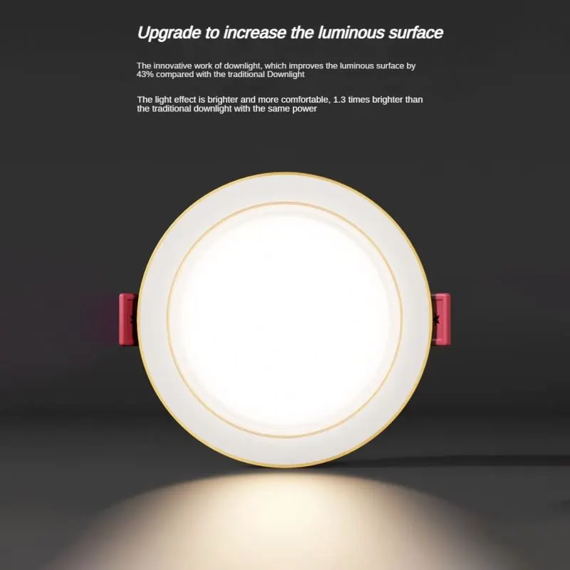 Recessed Round Aluminum LED Downlight 6/7W